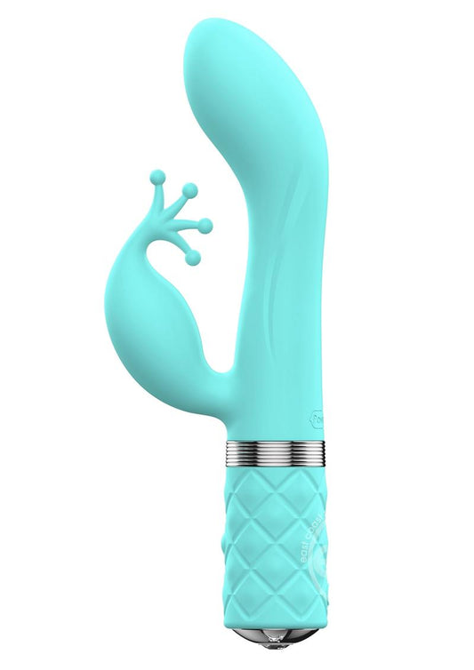 Pillow Talk Kinky Rechargeable Silicone Vibrator - Teal