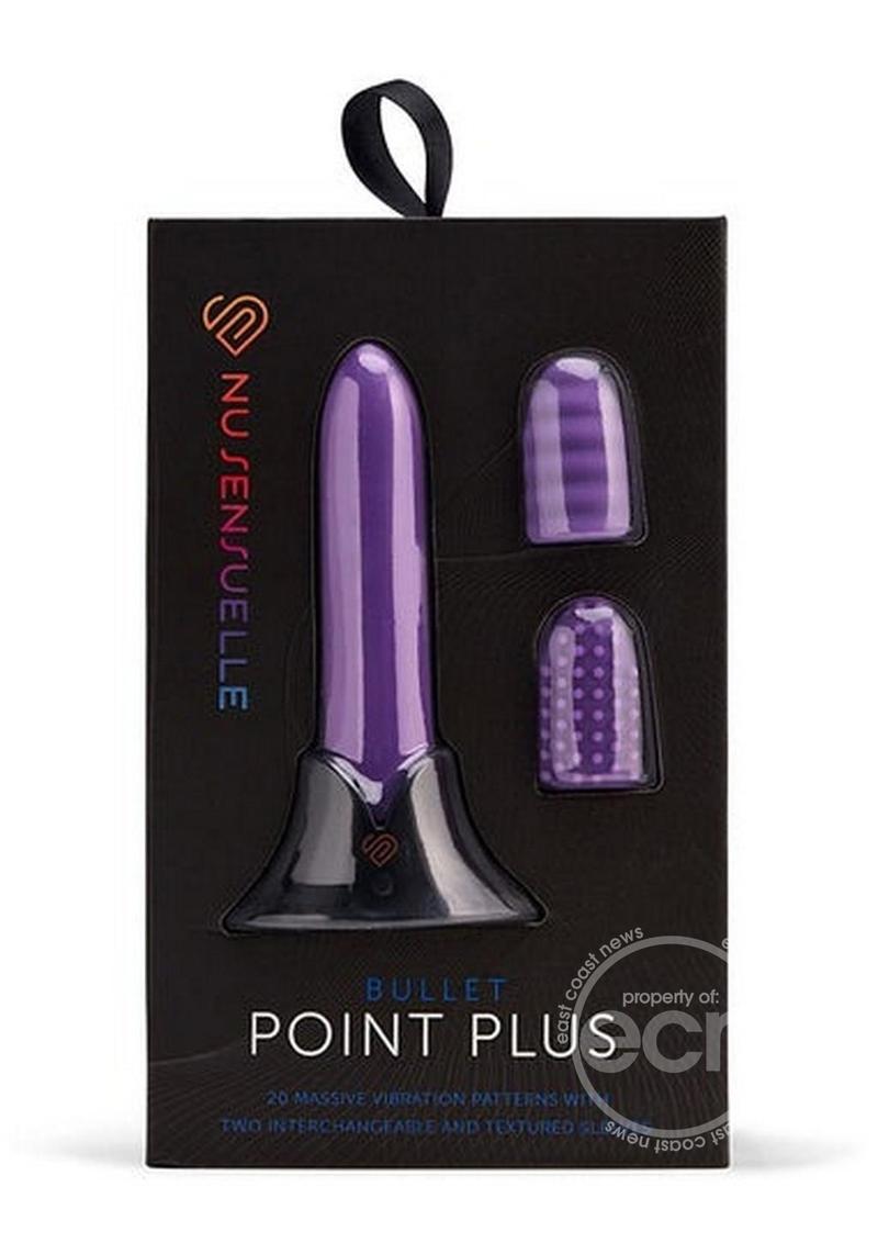 Nu Sensuelle Point Plus Rechargeable Silicone Bullet - Purple