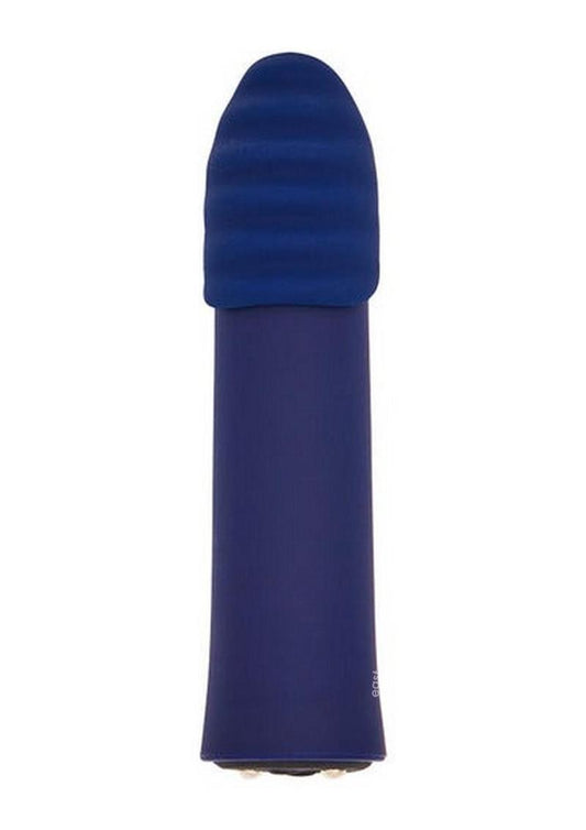 Nu Sensuelle Point Plus Rechargeable Silicone Bullet - Navy Blue