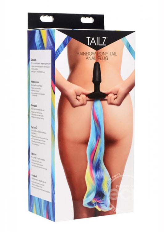 Tailz Pony Tail Anal Plug - Rainbow