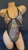 W1542 - Leopard Strappy Romper