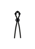 Zero Tolerance Ultimate Silicone Cock Tie with Adjustable Pleasure Beads - Black