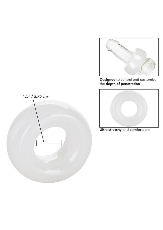 Stopper Ring Penetration Reducing Cock Ring - Clear