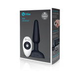 b-Vibe Trio Rechargeable Remote-Controlled Triple-Motor Vibrating Silicone Anal Plug Black