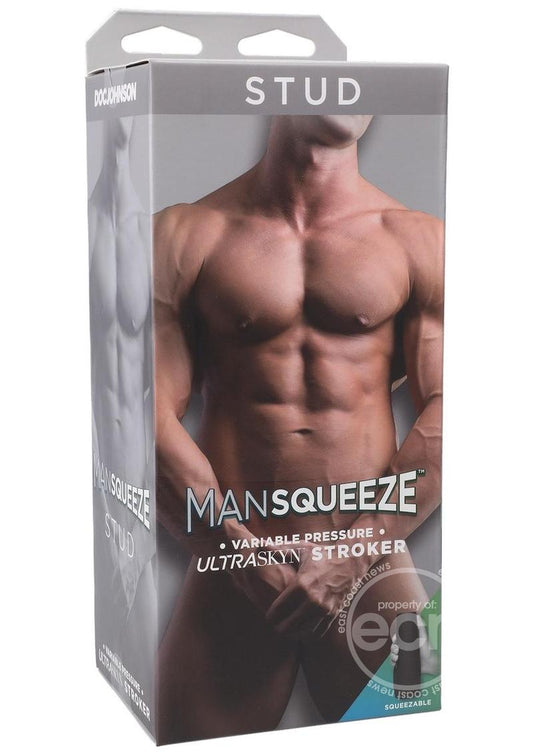 Man Squeeze Stud Ultraskyn Masturbator - Butt - Vanilla