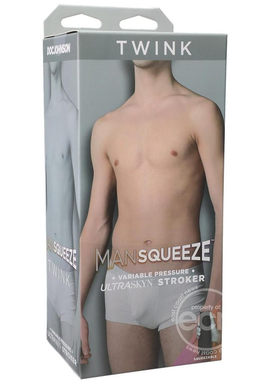 Man Squeeze Twink Ultraskyn Masturbator - Butt - Vanilla