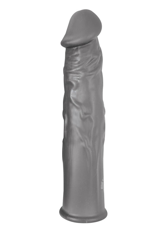 The Greatest Extender Silicone Penis Sleeve 7.5in - Gray