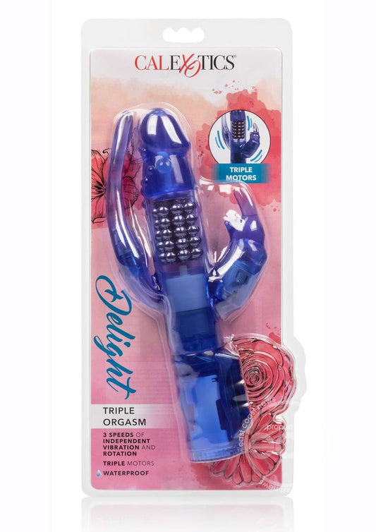 Delight Triple Orgasm Rotating Rabbit Vibrator - Purple