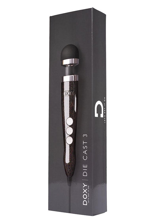 Doxy Die Cast 3 Wand Plug-In Wand Massager - Disco Black