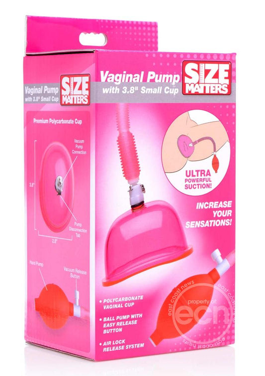 Size Matters Vaginal Pump with 3.8in Cup - Small - Pink