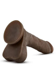 Au Naturel Mister Perfect Dildo with Balls 8.5in - Chocolate