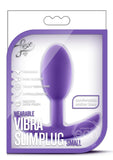 Luxe Wearable Vibra Slim Plug Silicone Butt Plug - Small