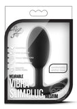 Luxe Wearable Vibra Slim Plug Silicone Butt Plug - Medium