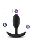 Luxe Wearable Vibra Slim Plug Silicone Butt Plug - Medium