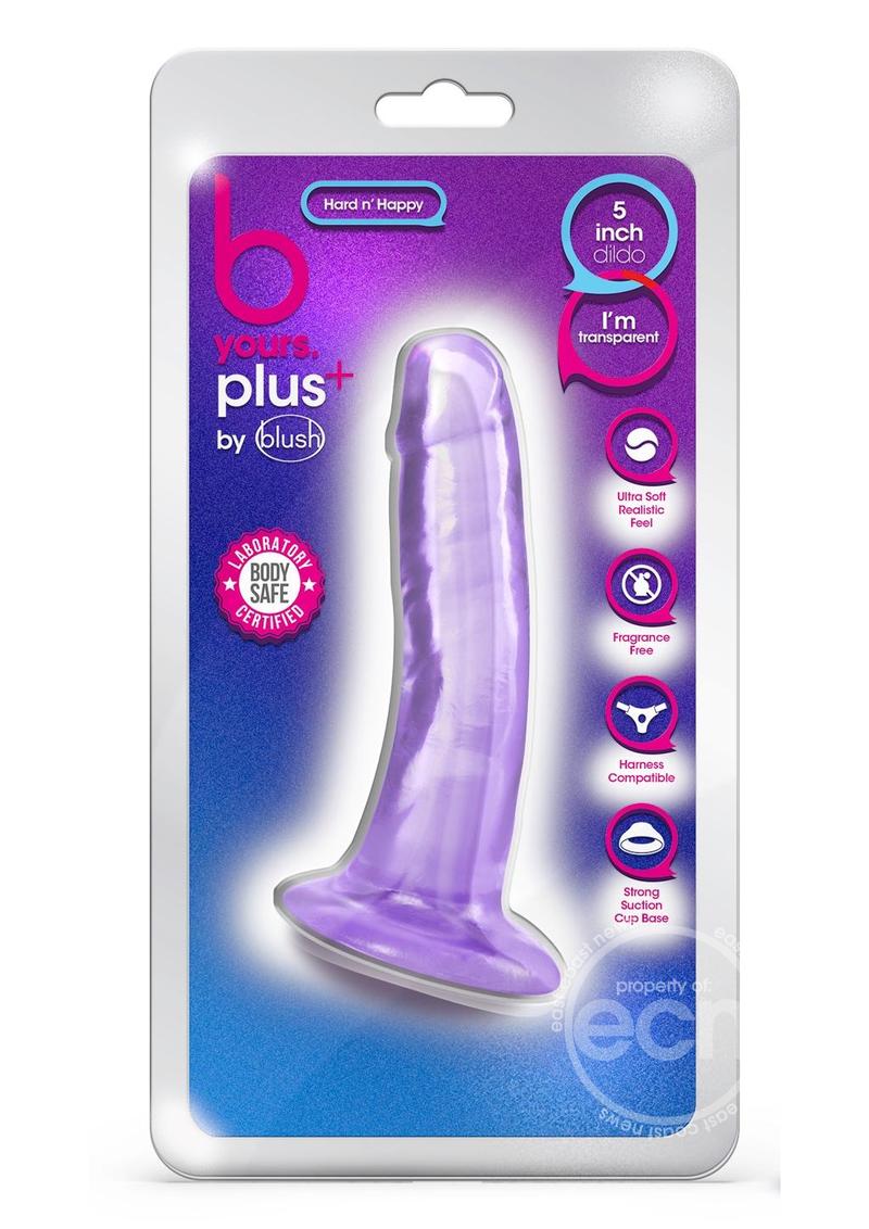 B Yours Plus Hard n' Happy Realistic Dildo 5.5in