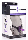 Strap U Comfort Ride Black Strap On Harness with Purple 7in Dildo