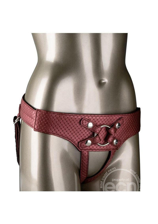 Her Royal Harness The Regal Empress Adjustable Harness - Red