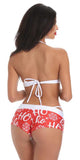 HO HO HO BOOTIE SET WITH THONG