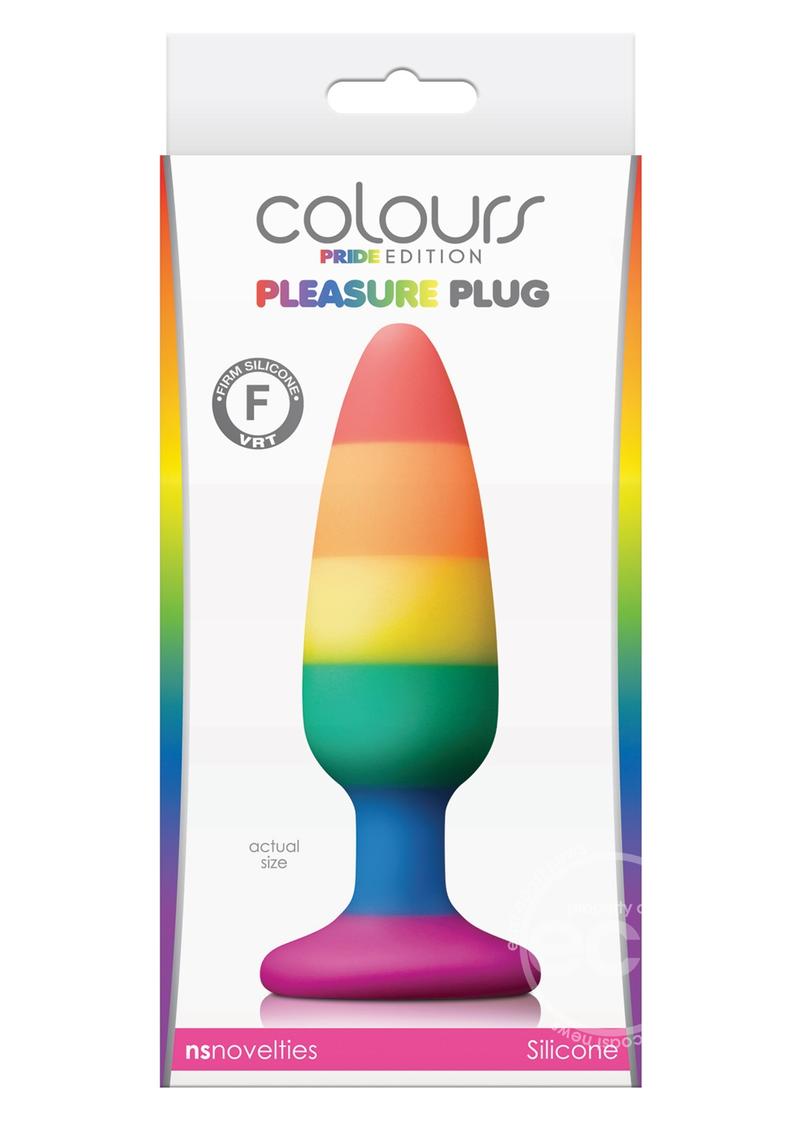 Colours Pleasure Pride Editon Silicone Butt Plug - Medium - Rainbow