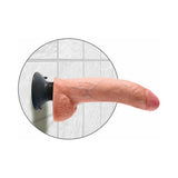 Pipedream King Cock 9 in. Vibrating Cock With Balls Poseable Suction Cup Dildo