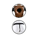 Pipedream Fetish Fantasy Series 7 in. Hollow Strap-On with Balls Brown/Black