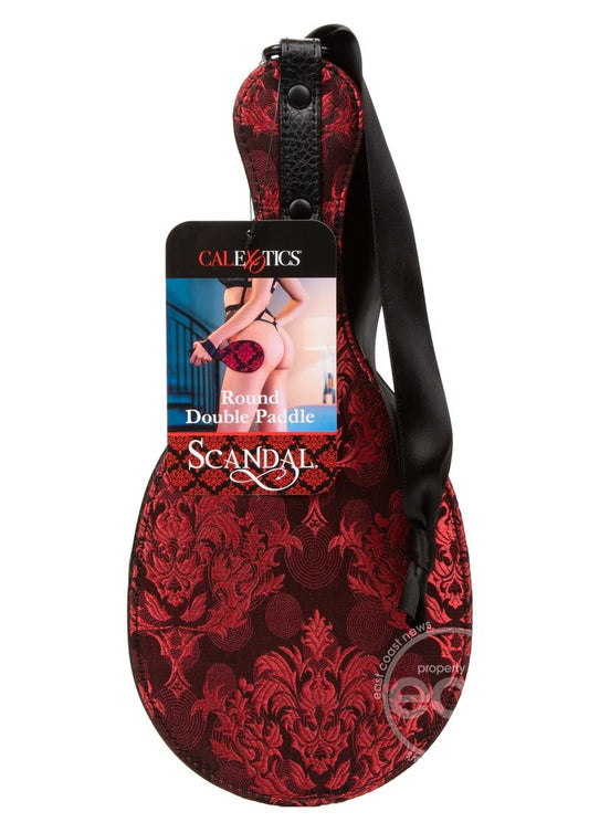 Scandal Round Double Paddle - Black/Red