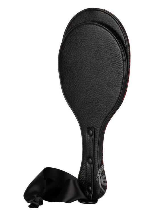 Scandal Round Double Paddle - Black/Red