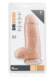 Dr. Skin Silver Collection Dr. Chubbs Dildo with Balls and Suction Cup 10in - Beige