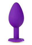 Temptasia Bling Plug Silicone Butt Plug - Purple