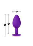 Temptasia Bling Plug Silicone Butt Plug - Purple