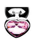 Booty Sparks Heart Gem Anal Plug Set - Pink