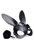 Tailz Bunny Tail Anal Plug and Mask Set - Black