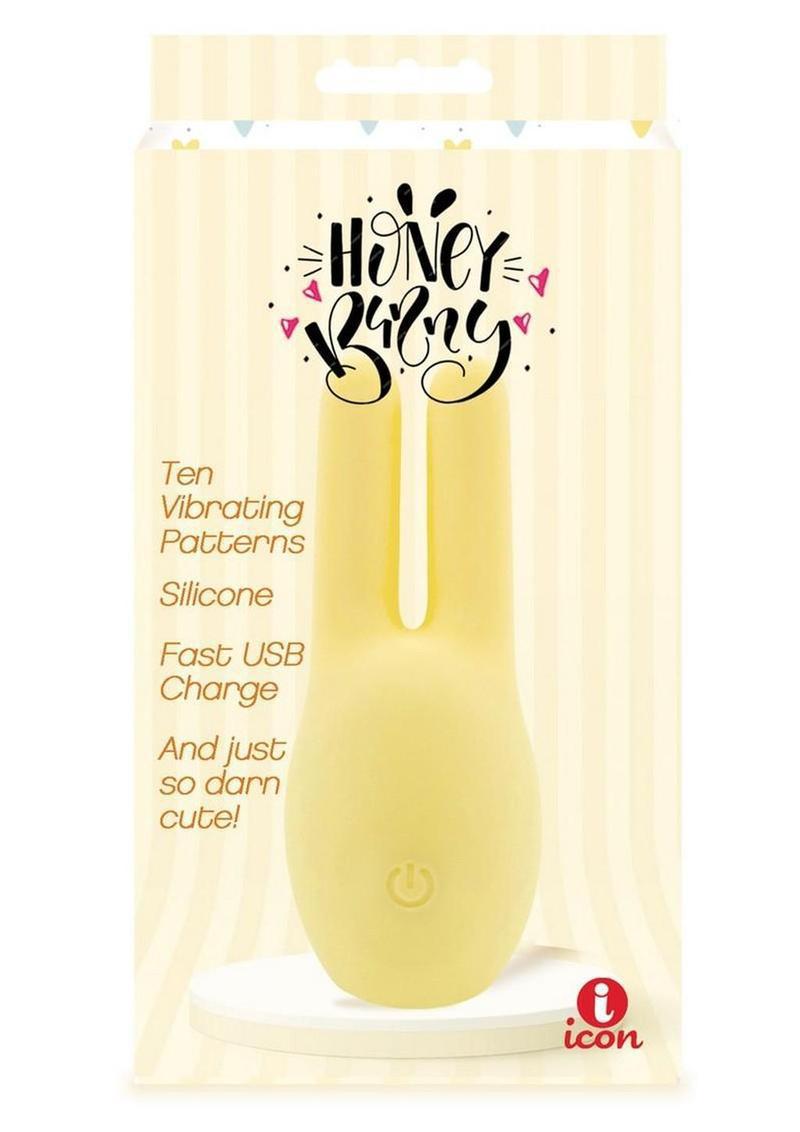 Buzzy Buddy Honey Bunney Rechargeable Silicone Clitoral Stimulator - Yellow