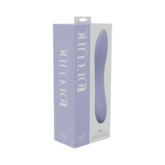 LoveLine Lust 10 Speed Flexible Vibe Sealed Silicone Rechargeable Submersible Lavender