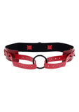 Sex & Mischief Ex's & Oh's Bound and Belted - Red/Black