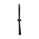 Rock Solid Black Silicone Double Lock Adjustable Lasso/Bolo