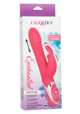 Enchanted Exciter Rechargeable Silicone Thrusting Rabbit Vibrator - Pink