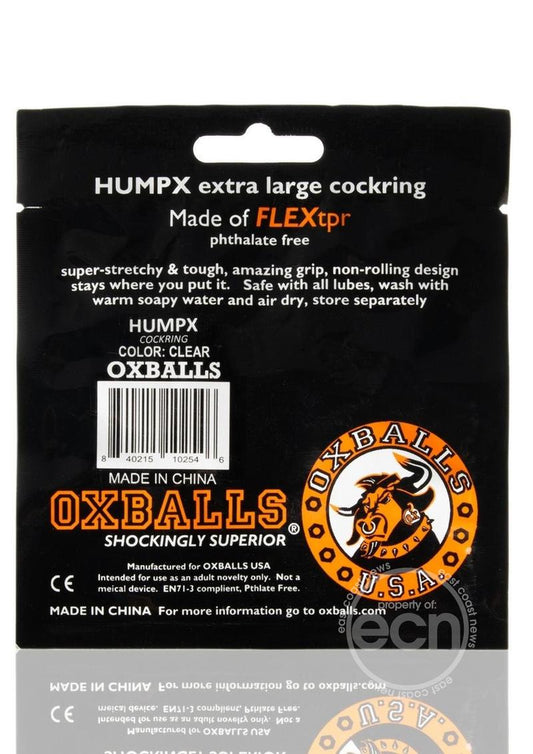 Oxballs HumpX Silicone Cock Ring - Clear