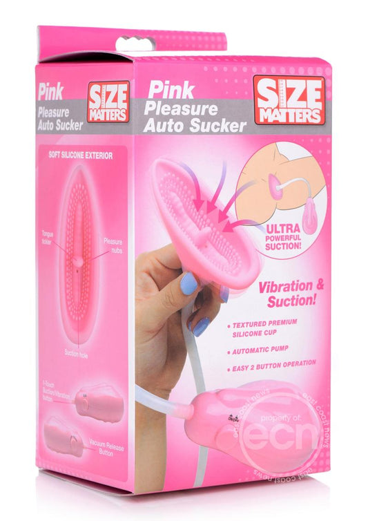 Size Matters Automatic Vibrating Pussy Pump - Pink