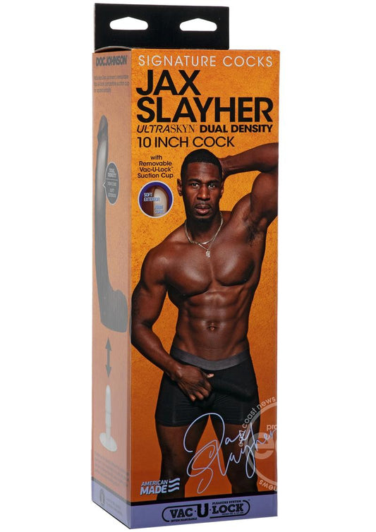 Signature Cocks Jax Slayher Dildo 10in - Chocolate