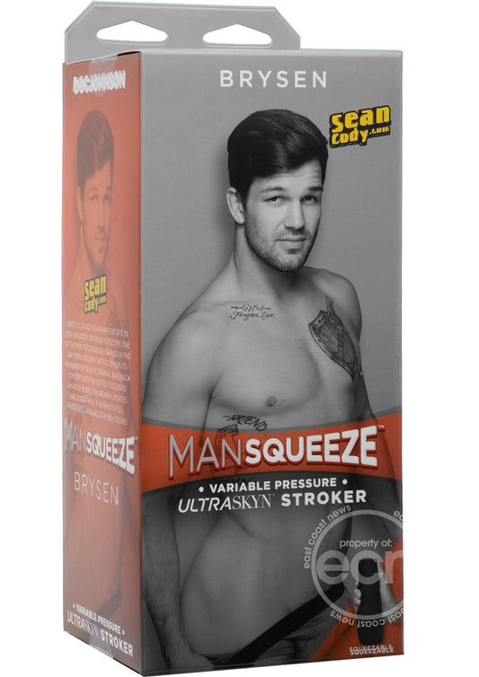 Man Squeeze Brysen Ultraskyn Masturbator - Butt - Vanilla