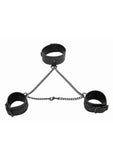 Sex & Mischief Shadow Sparkle Collar & Cuff Set - Black