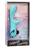 California Dreaming Catalina Climaxer Rechargeable Rotating Silicone Rabbit Vibrator - Blue