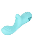 California Dreaming Catalina Climaxer Rechargeable Rotating Silicone Rabbit Vibrator - Blue