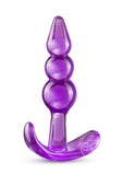 B Yours Triple Bead Butt Plug - Purple