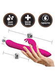 Blush Kira Rechargeable Silicone Rabbit Vibrator - Velvet Pink