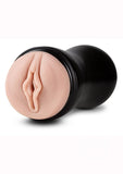 M for Men Soft & Wet Self Lubricating Masturbator Cup Ridge - Pussy - Vanilla