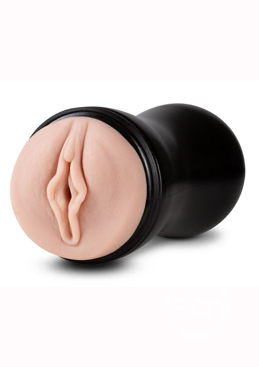 M for Men Soft & Wet Self Lubricating Masturbator Cup Ridge/Orb - Pussy - Vanilla