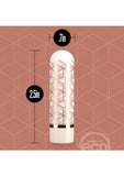 The Collection Glitzy Geo Rechargeable Bullet - Rose Gold