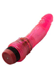 Hot Pinks Curved Jack Vibrating Dildo 6.25in - Pink